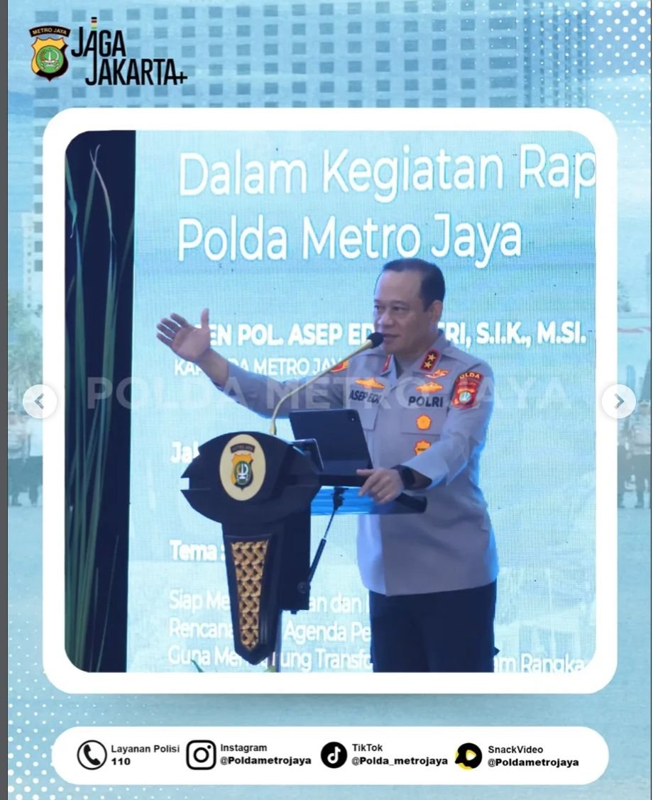 Kapolda Metro Jaya Hadiri Pembukaan Rapim Polda Metro Jaya, Perkuat Komitmen Pelayanan untuk Masyarakat